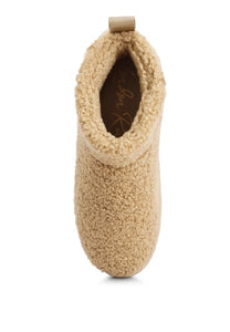 Natural Fleece Exterior Fluffy Boots