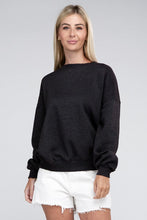 Load image into Gallery viewer, Fleece Ash Black Oversized Pullover