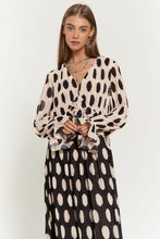 Load image into Gallery viewer, Polka Dot Ruffled Long Sleeve Pleated Maxi Dress