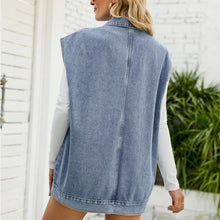 Load image into Gallery viewer, Trendy Sleeveless Classic Denim Jacket