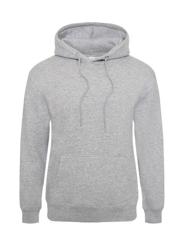 Men's Heather Grey Fleece Long Sleeve Pullover Hoodie