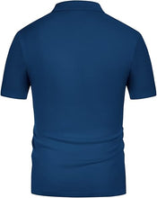 Load image into Gallery viewer, Men&#39;s Knit Breathable Short Sleeve Light BlueShirt