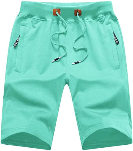 Men's Summer Style Mint Green Drawstring Shorts