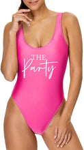 Load image into Gallery viewer, Party Bachelorette Black One Piece Swimsuit