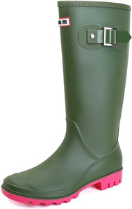 Water Resistant Green Stylish Rain Boots Water Shoes