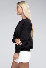 Load image into Gallery viewer, Fleece Ash Black Oversized Pullover