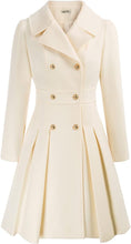 Load image into Gallery viewer, Chateaux Chic Beige Belted Double Breasted Wool Trench Coat