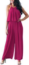 Load image into Gallery viewer, Chic Blue Sleeveless Summer Wide Leg Jumpsuit