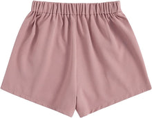 Load image into Gallery viewer, Summer Chic Gold Button High Red Waist Shorts