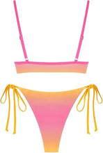 Load image into Gallery viewer, Pretty Colorful 2pc Bikini Pink-Orange Swimsuit