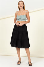 Load image into Gallery viewer, Call It a Day Tiered Midi Skirt