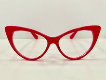 Load image into Gallery viewer, Vintage Style Cat Eye Red Leopard Clear Elegant Glasses