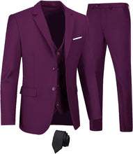 Load image into Gallery viewer, The Modern Man Light Gray Slim Fit 3pc Formal Dress Blazer &amp; Pants Suit