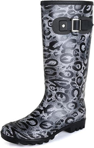 Water Resistant Black Stylish Rain Boots Water Shoes