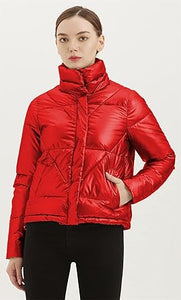 Diamond Quilted Puffer Coat