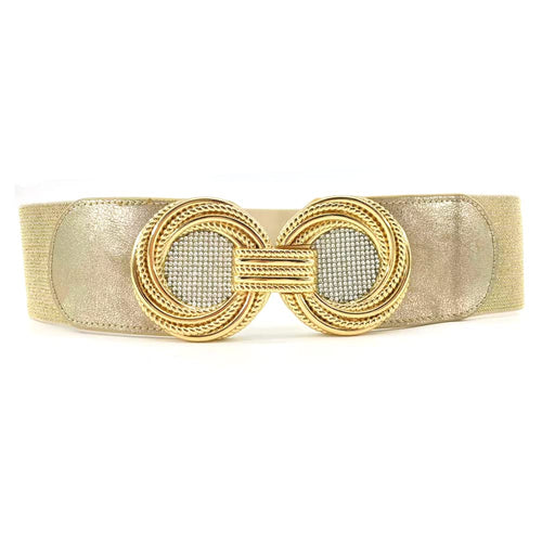 Vintage Style Elastic Gold Ring Stretch Belt