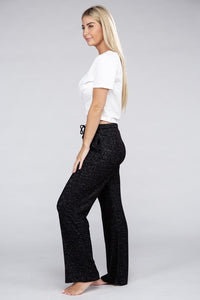 Casual Beige Cozy Terry Lounge Pants