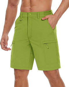 Men's White 5 Pocket Casual Cargo Shorts