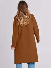 Load image into Gallery viewer, Classic Knit Long Sleeve Light Camel Cardigan