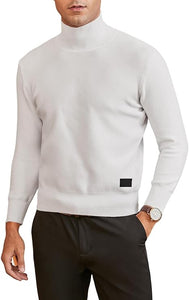 Men's Soft Knit Black Stylish Turtleneck Sweater