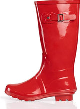 Load image into Gallery viewer, Red Waterproof Rain Boots Water Shoes