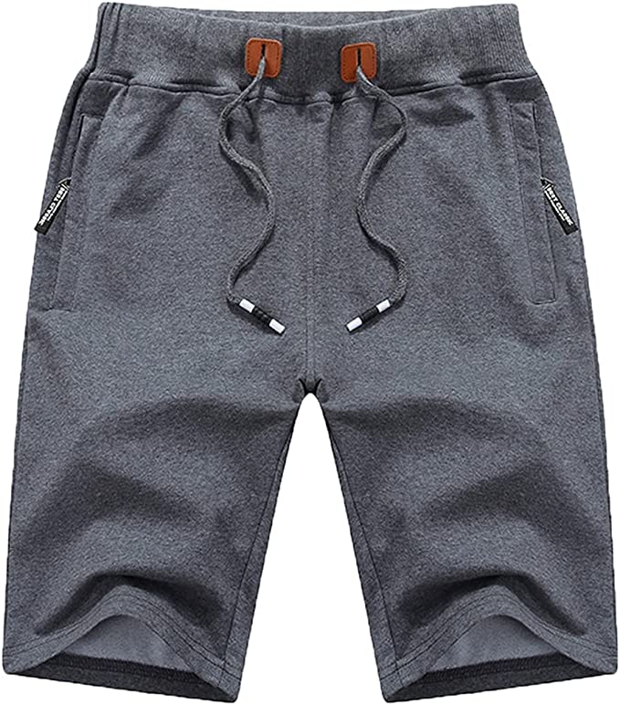 Men's Summer Style Grey Drawstring Shorts