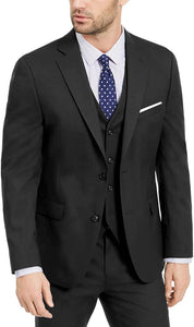 The Modern Man Black Slim Fit 3pc Formal Dress Blazer & Pants Suit