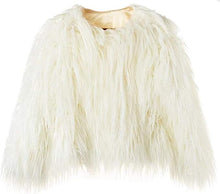 Load image into Gallery viewer, Pink Shaggy Faux Fur Fluffy Winter Jacket
