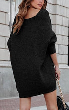 Load image into Gallery viewer, Grey Casual Oversized Pullover Sweaters Dress