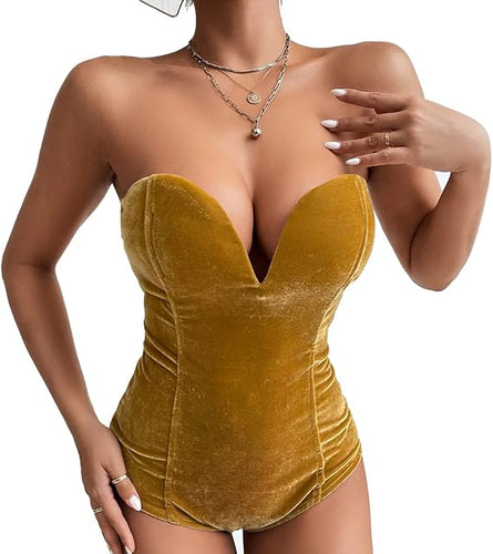 Sweetheart One Piece Yellow Bodysuit