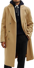 Load image into Gallery viewer, Men&#39;s Business Trench Wool Pea Gray Coat