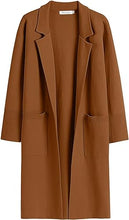 Load image into Gallery viewer, Classic Knit Long Sleeve Light Camel Cardigan