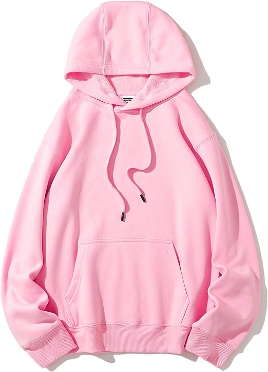 Comfy Pink Long Sleeve Hoodie Pullover