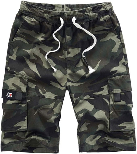 Men's Causal Cargo Pocket Cp Camo Shorts