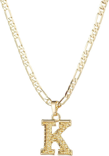 Holiday Gift Ideas 14K Gold Plated Letter Necklace