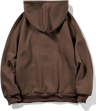 Load image into Gallery viewer, Men&#39;s Casual Drawstring Brown Rose Long Sleeve Hoodie