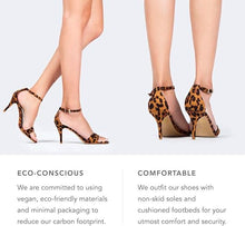 Load image into Gallery viewer, Leopard Print Ankle Strap Heels