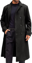 Load image into Gallery viewer, Men&#39;s Casual Winter Long Trench Green Coat