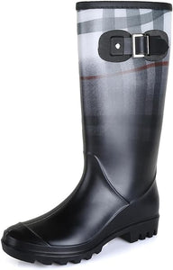 Water Resistant Black Stylish Rain Boots Water Shoes