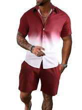 Load image into Gallery viewer, Men&#39;s Tropical Short Sleeve Shirt &amp; Shorts Set