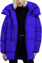 Load image into Gallery viewer, Trendy Khaki Quilted Puffer Mid-Length Warm Winter Heavyweight Coat