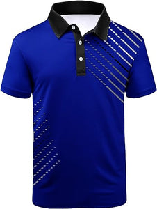 Men's Casual Polo Sky Blue Short Sleeve Shirt