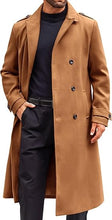 Load image into Gallery viewer, Men&#39;s Casual Winter Long Trench Khaki Coat