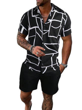 Load image into Gallery viewer, Men&#39;s Tropical Short Sleeve Shirt &amp; Shorts Set