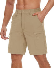 Load image into Gallery viewer, Men&#39;s Grey 5 Pocket Casual Cargo Shorts