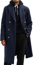 Load image into Gallery viewer, Men&#39;s Business Trench Wool Pea Brown Coat