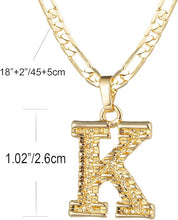 Load image into Gallery viewer, Holiday Gift Ideas 14K Gold Plated Letter Necklace