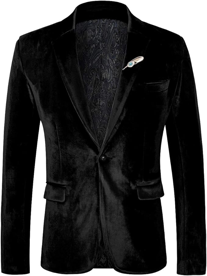 Navy blue velvet sport on sale coat