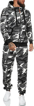 Load image into Gallery viewer, Men&#39;s Light Grey Long Sleeve Hoodie Long Sleeve 2pc Sweatsuit