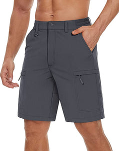 Men's White 5 Pocket Casual Cargo Shorts